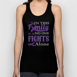 Family No One Alone Pancreatic Cancer Awareness Unisex Tank Top