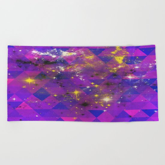 Geometric Universe Beach Towel
