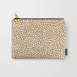Smal spots brown minimal pattern Carry-All Pouch