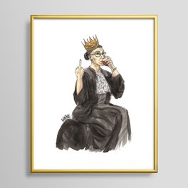 Queen RBG Framed Art Print