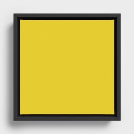 Lemon Gelato Yellow Framed Canvas