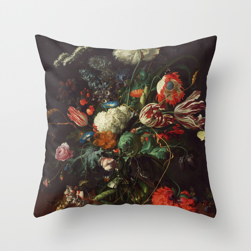 Jan Davidsz De Heem Vase Of Flowers Throw Pillow By