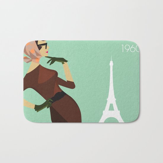 Paris 1960 Bath Mat