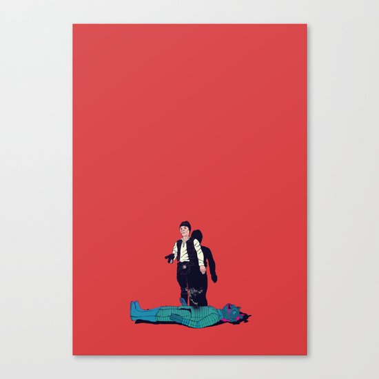 Over my dead body Canvas Print
