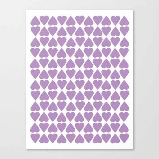 Diamond Hearts Repeat O Canvas Print
