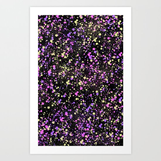Paint Splatter Art Print