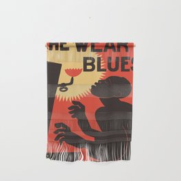 Retro The Weary Blues (music) Wall Hanging