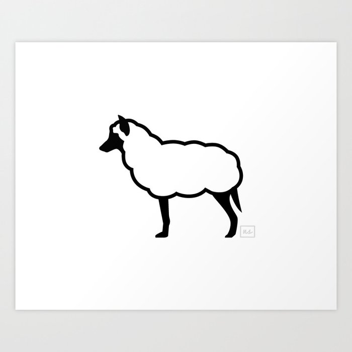The Wolf In Sheep S Clothing Art Print By Nomadslim Society6