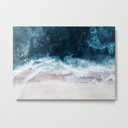 Blue Sea II Metal Print | Digital Manipulation, Color, Adventure, Waves, Beauty, Beach, Photo, Ocean, Exotic, Water 