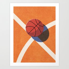 BALLS / Basketball - indoor I Art Print