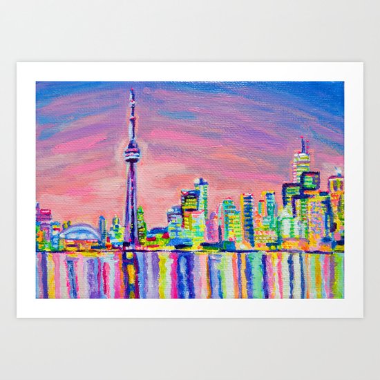 Toronto Skyline Art Print