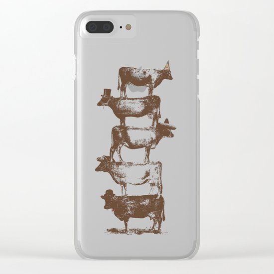 Cow Cow Nuts Clear iPhone Case