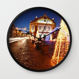 Christmas in Ribeira Grande Wall Clock