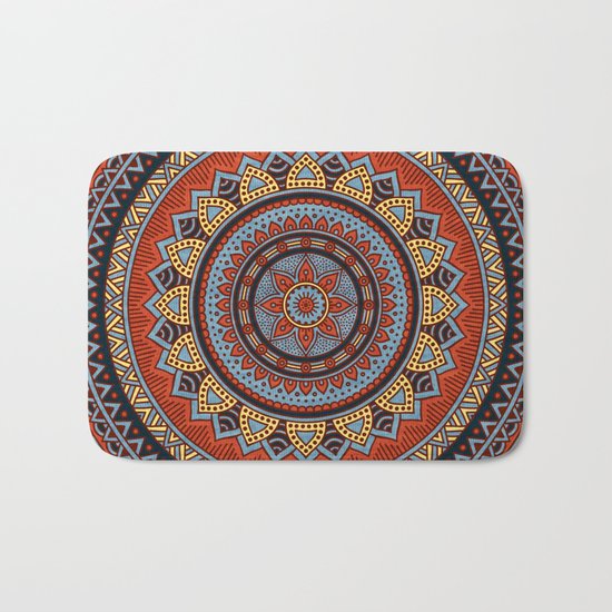 Hippie mandala 49 Bath Mat