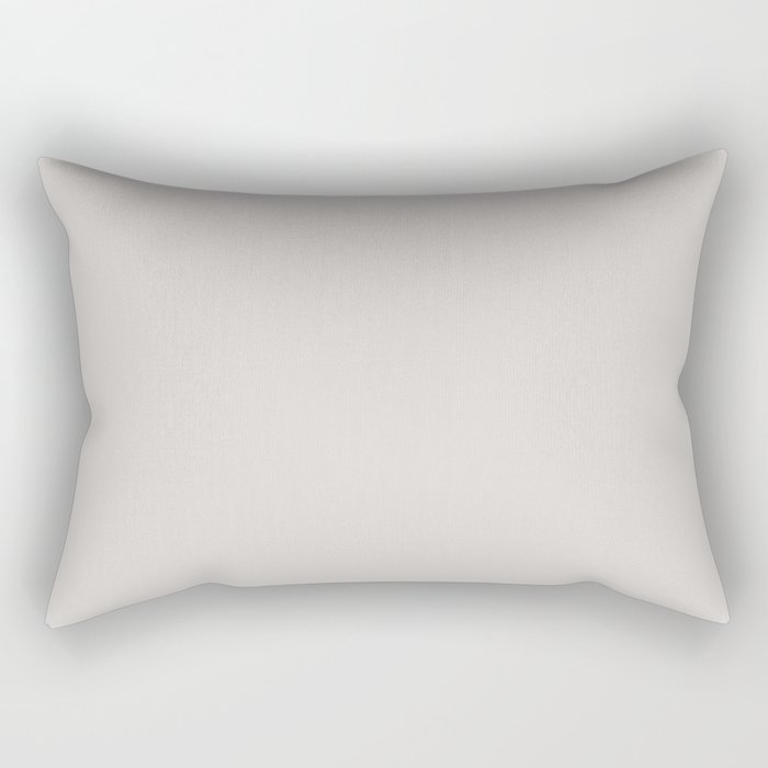 White Ash Gray Rectangular Pillow