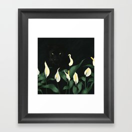 Spring Panther-Lily Framed Art Print