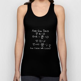 Maxwell's Equations and God Said There Was Light Tank Top