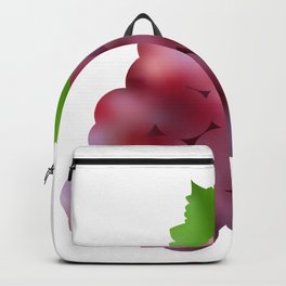 3d grape Backpack | Food, Watercolor, Vegandiet, Healthy, Digital, Pop Art, Vegan, Veganism, 3D, Fruit 