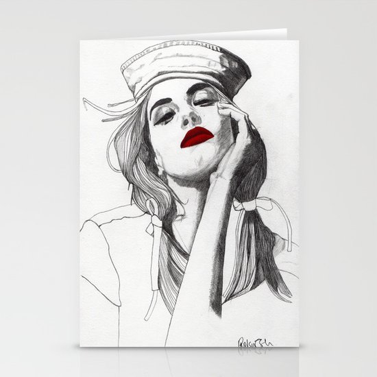Sailor Girl Stationery Cards