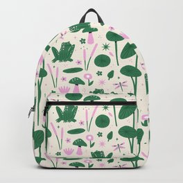 Water Lilies Pattern Backpack