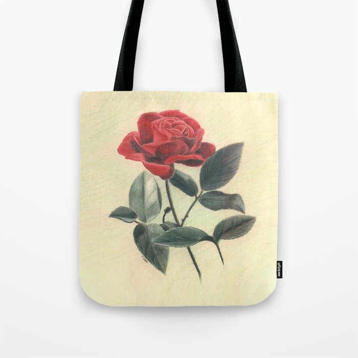 Grandmother's Rose Tote Bag
