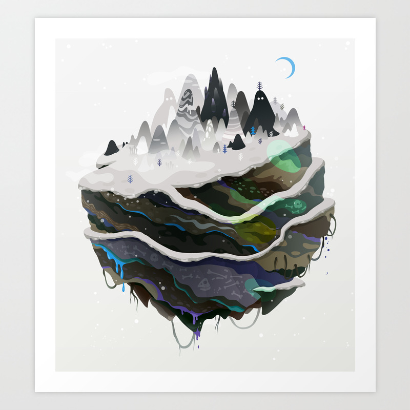 Snow Globe Art Print By Zutto Society6