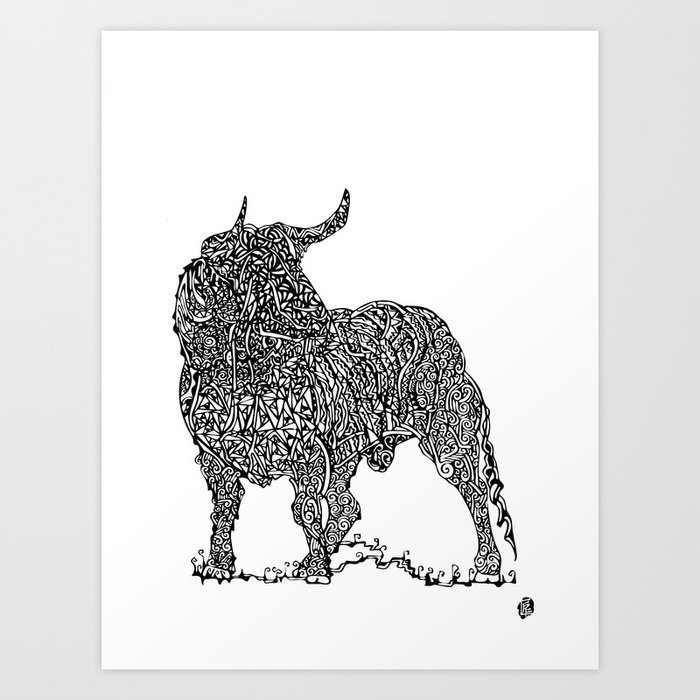 Ox Art Print