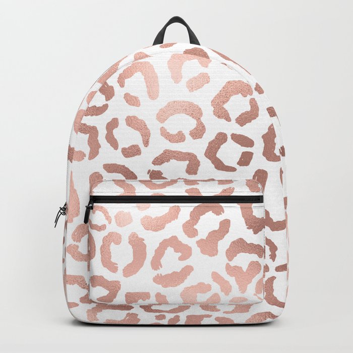 Nike rose gold leopard print backpack discount