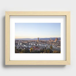 Florence at Golden Hour  |  Travel Photography Recessed Framed Print
