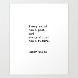 Oscar Wilde Quote Art Print