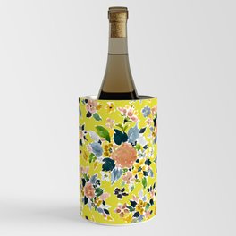 WHIMSY Floral in Yellow Wine Chiller