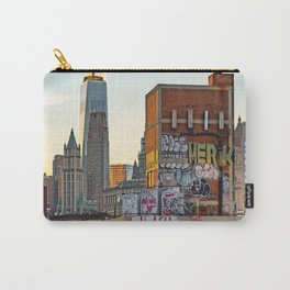 New York City | Colorful Night in NYC Carry-All Pouch | Wanderlust, Travel Photography, Skyscrapers, Travel, Colorful, Street Photography, Photo, Ny, Sunset, Manhattan 