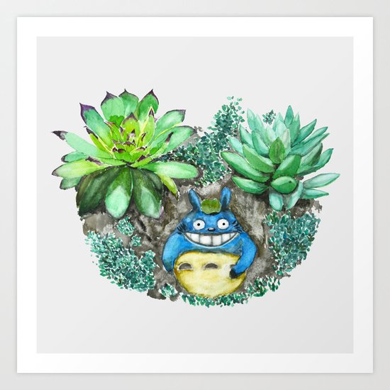 succulent plant set Art Print