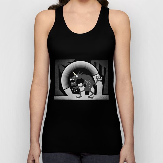 Somewhere under the gray rainbow Unisex Tank Top