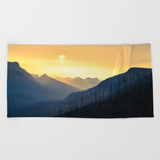 Sunrise Over Mountains Beach Towel