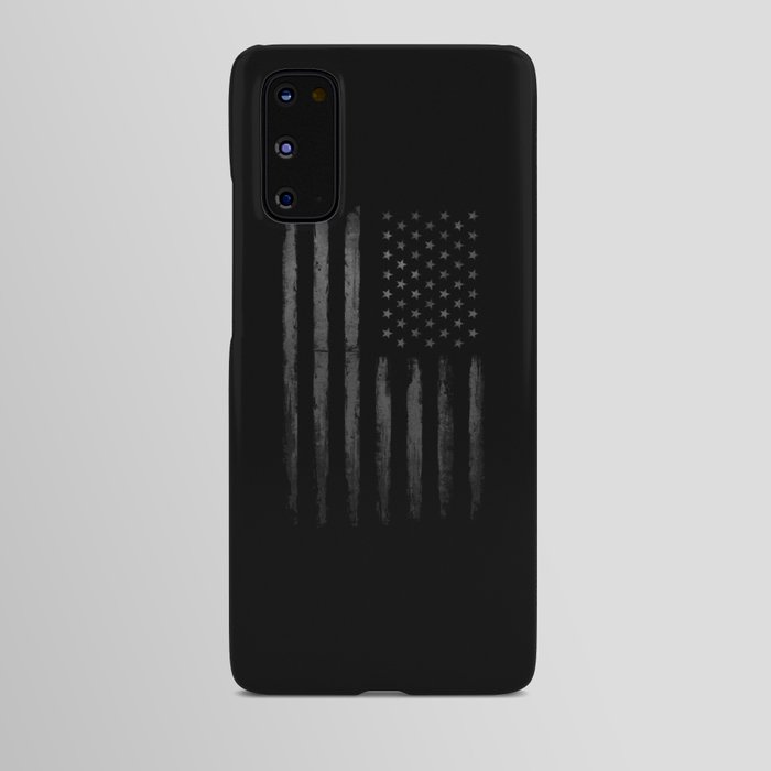Grey American flag Android Case