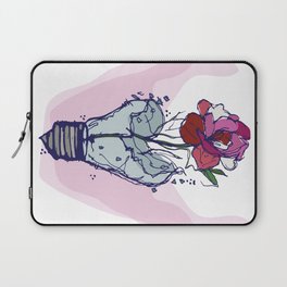 Light bulb with pride month flower (lesbian color flag) Laptop Sleeve