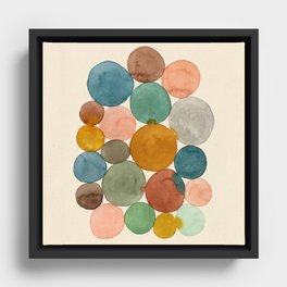Connected Dots Framed Canvas