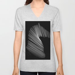 horse drawn with lines V Neck T Shirt