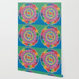 Rainbow Shine Mandala Wallpaper