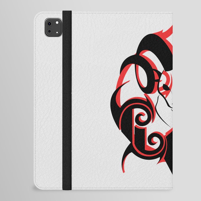 Warrior (Black & Red) iPad Folio Case