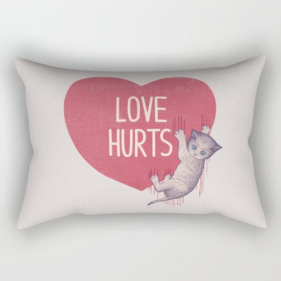 Love Hurts Rectangular Pillow
