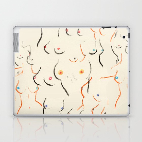 Breasts in Cream Laptop & iPad Skin