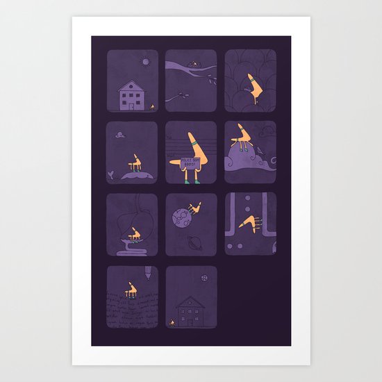 Taking The Long Road Home Art Print
