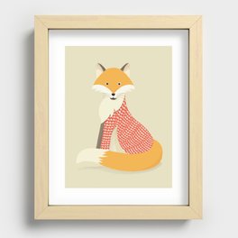 Whimsical Red Fox Recessed Framed Print