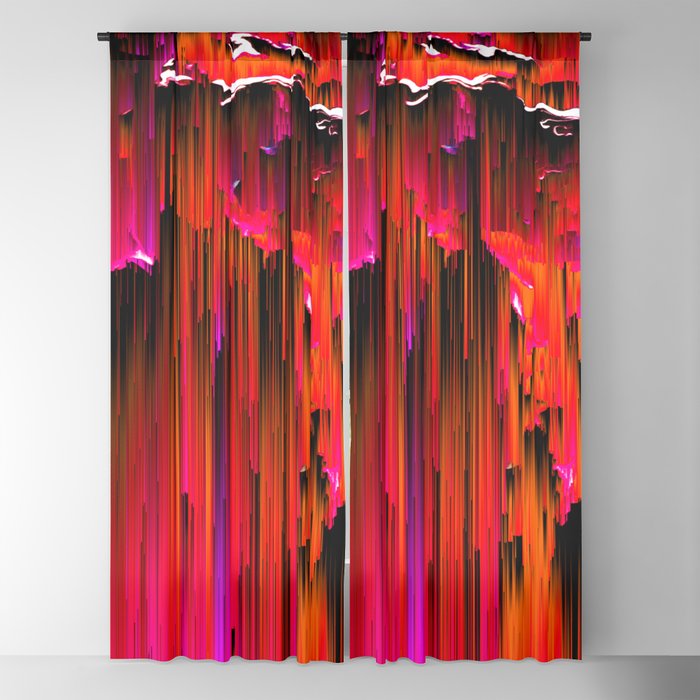 LV Red Art Shower Curtain by DG Design - Pixels