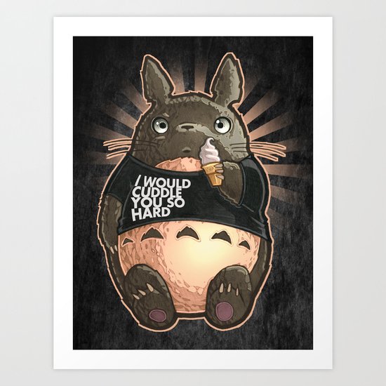 CUDDLE MONSTER Art Print