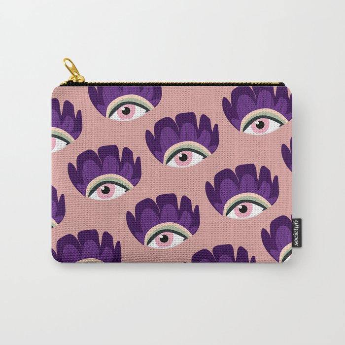 Floral Eye Carry-All Pouch