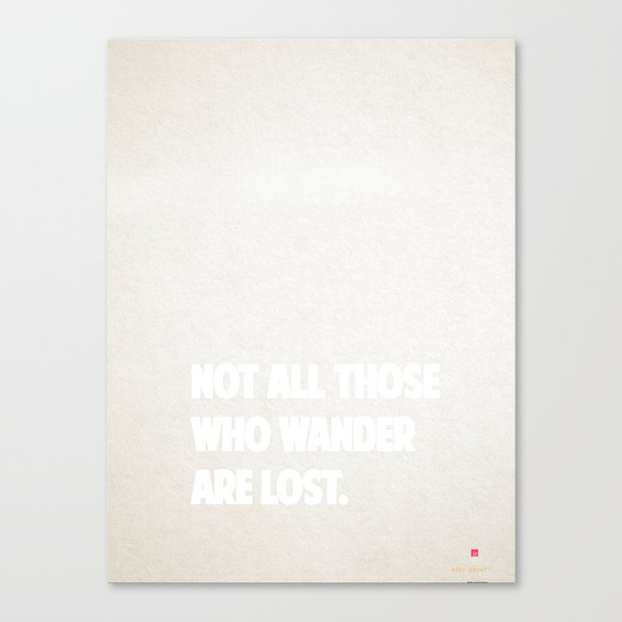 Awesome travel quote Canvas Print