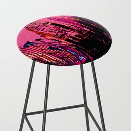 Pink New York City Bar Stool